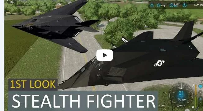 F-117 Stealth Fighter v1.0 FS22 FS22 Mod Free Download