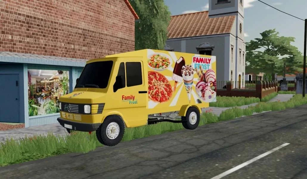 Family Frost Mercedes Benz Truck v1.0 FS22 FS22 Mod Free Download