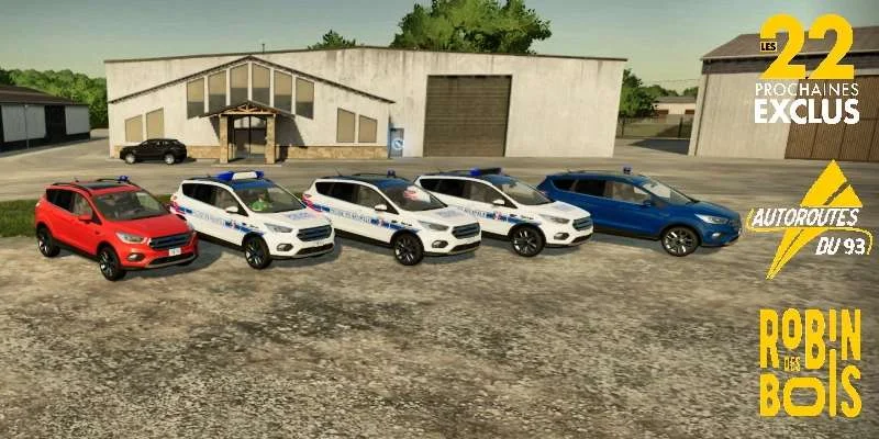 FORD KUGA POLICE MUNICIPALE v1.0 FS22 FS22 Mod Free Download