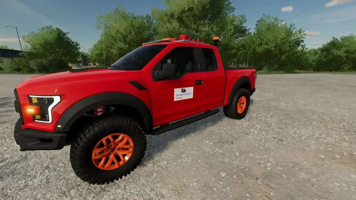 Ford Raptor F150 Kommunal v1.2 FS22 FS22 Mod Free Download