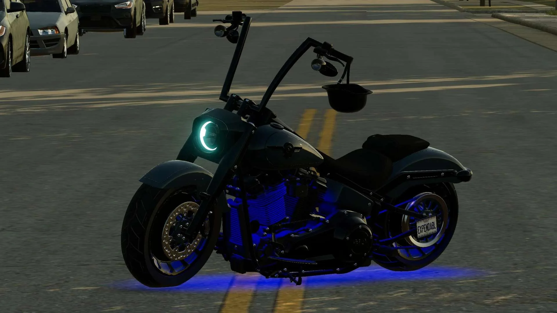 Harley Fatboy v1.0 FS22 FS22 Mod Free Download