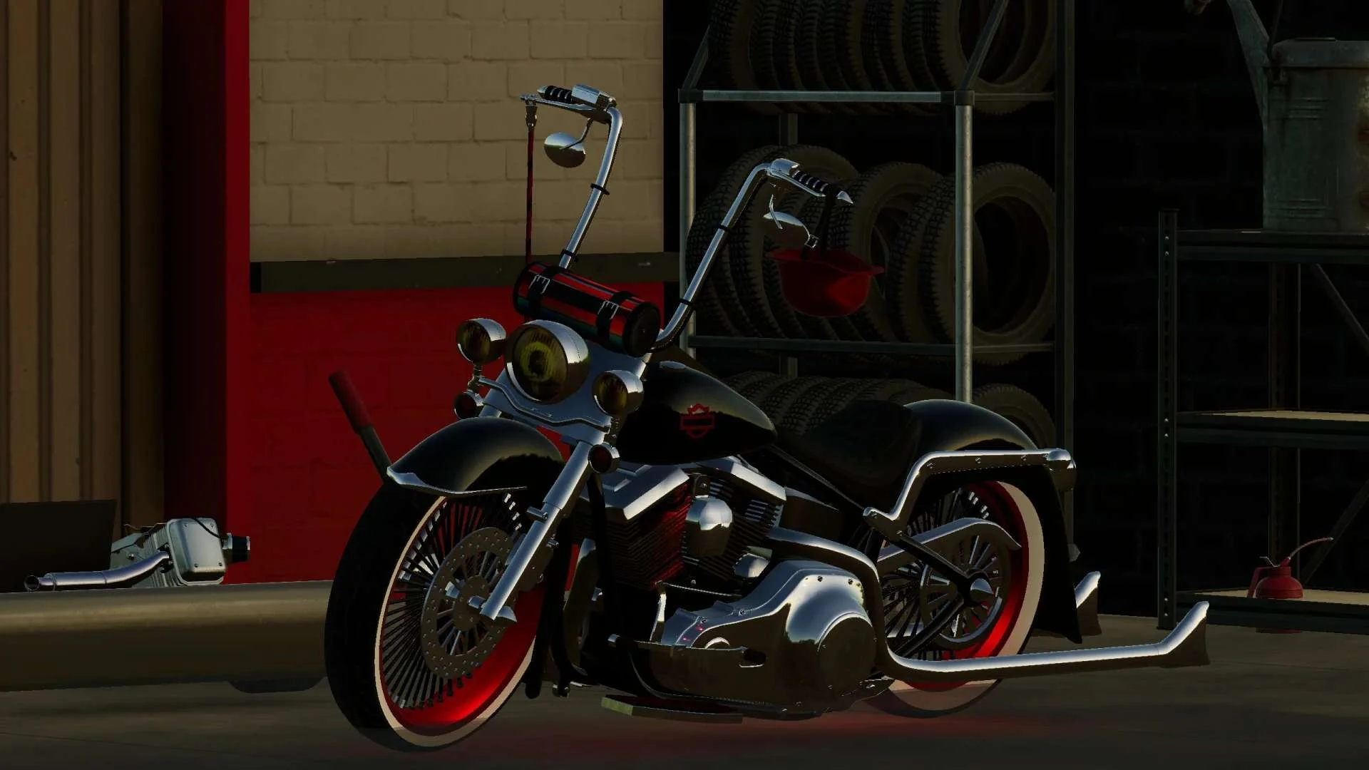 Harley Softail v1.0 FS22 FS22 Mod Free Download