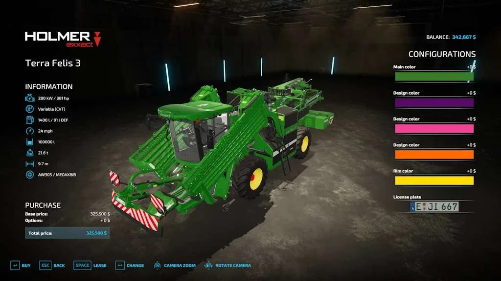 Holmer Terra Felis 3 Evo Rust Edition v1.1 FS22 FS22 Mod Free Download