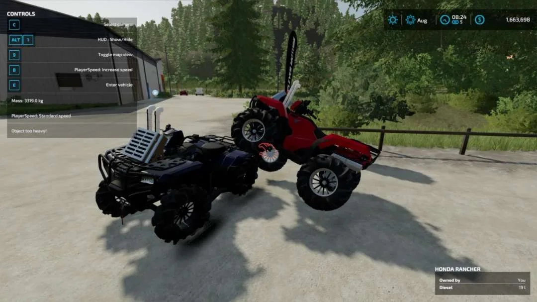 Honda Rancher Lifted v1.0 FS22 FS22 Mod Free Download