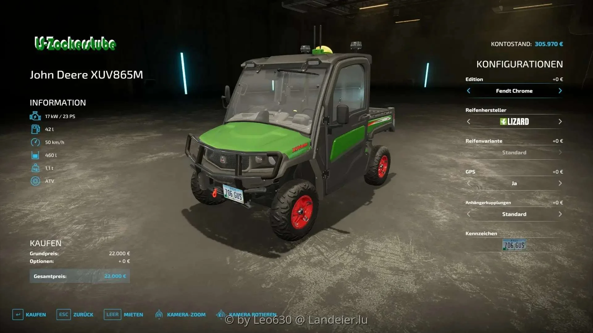 John Deere Gator v1.2 FS22 FS22 Mod Free Download