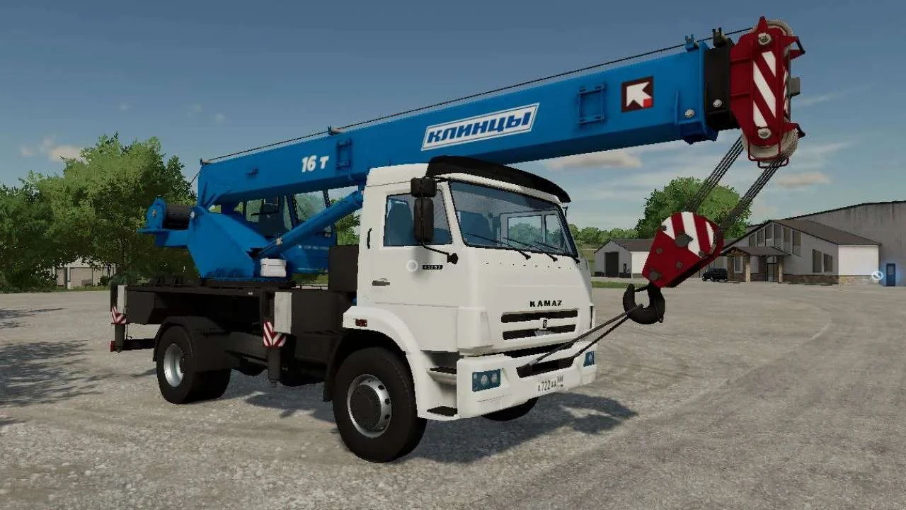 Kamaz crane Klincy 4×2 v2.0 FS22 FS22 Mod Free Download