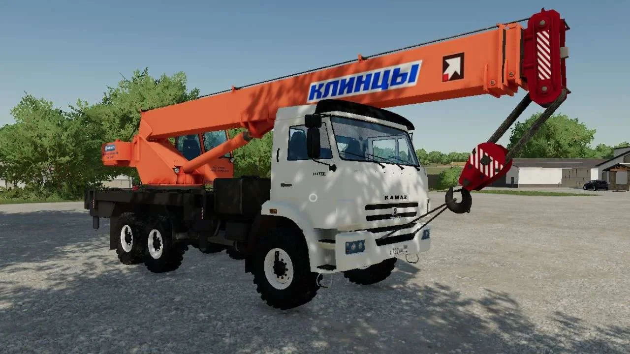 Kamaz crane Klincy 6×6 v2.0 FS22 FS22 Mod Free Download