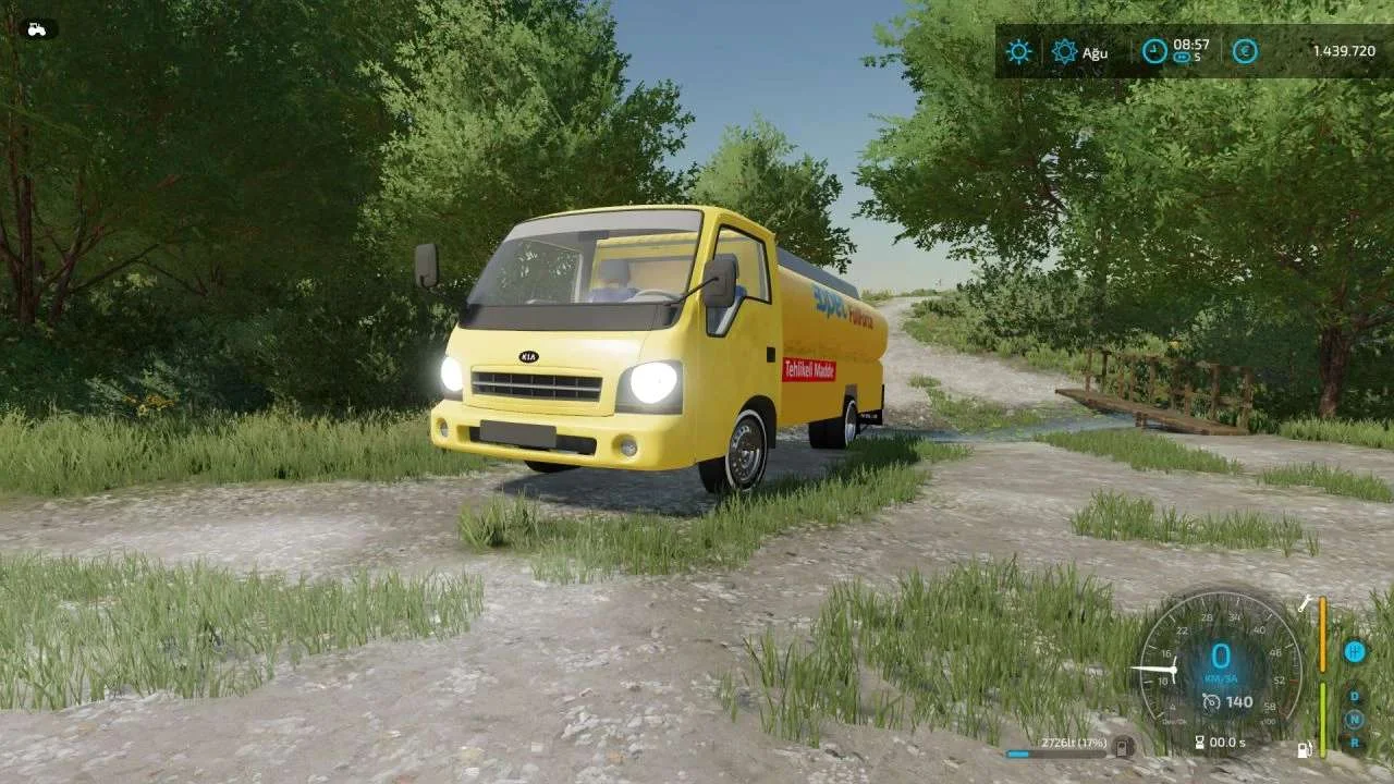 Kia Bongo 2004 Tanker v1.0 FS22 FS22 Mod Free Download