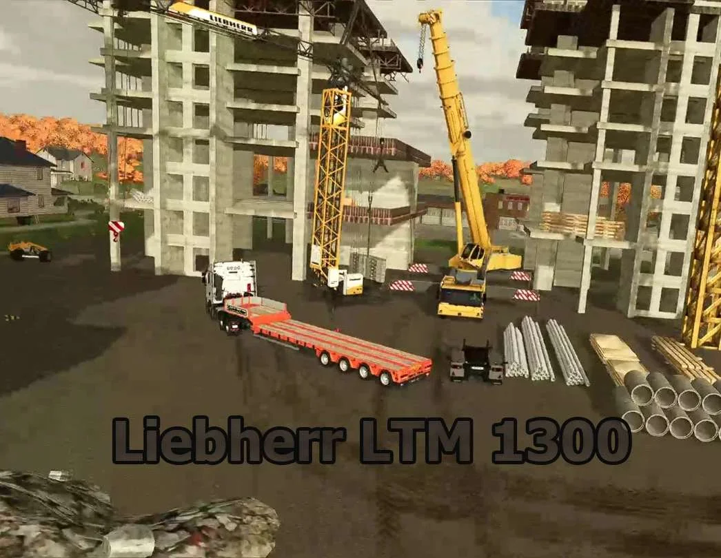 Liebherr LTM 1300 V1.0 FS22 FS22 Mod Free Download
