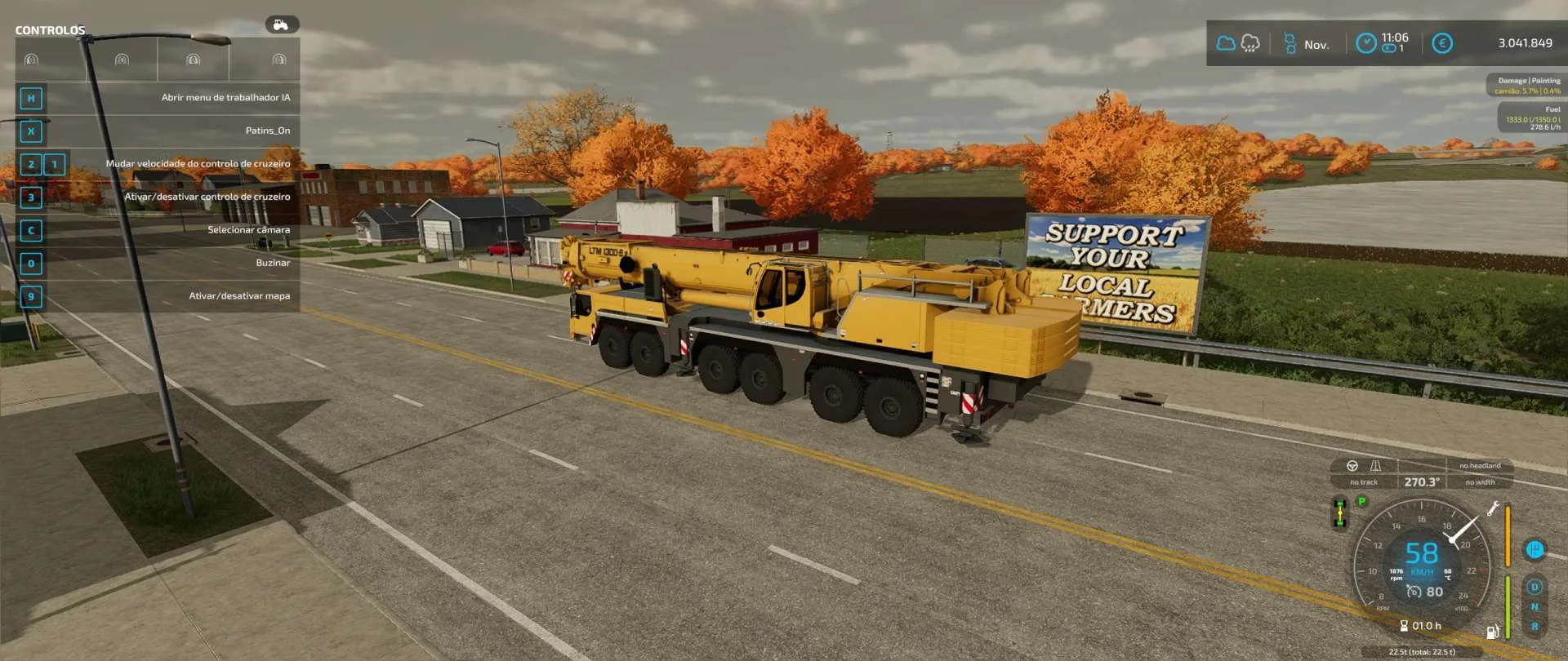 LIEBHERR LTM 1300 V2.0 FS22 FS22 Mod Free Download