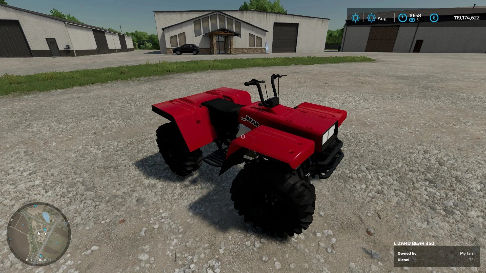 Lizard Quad Bear 350 4×4 v1.0 FS22 FS22 Mod Free Download
