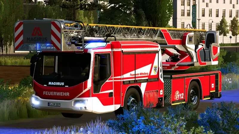 Magirus M32L AS n.B. Turntable ladder v1.0.2 FS22 FS22 Mod Free Download
