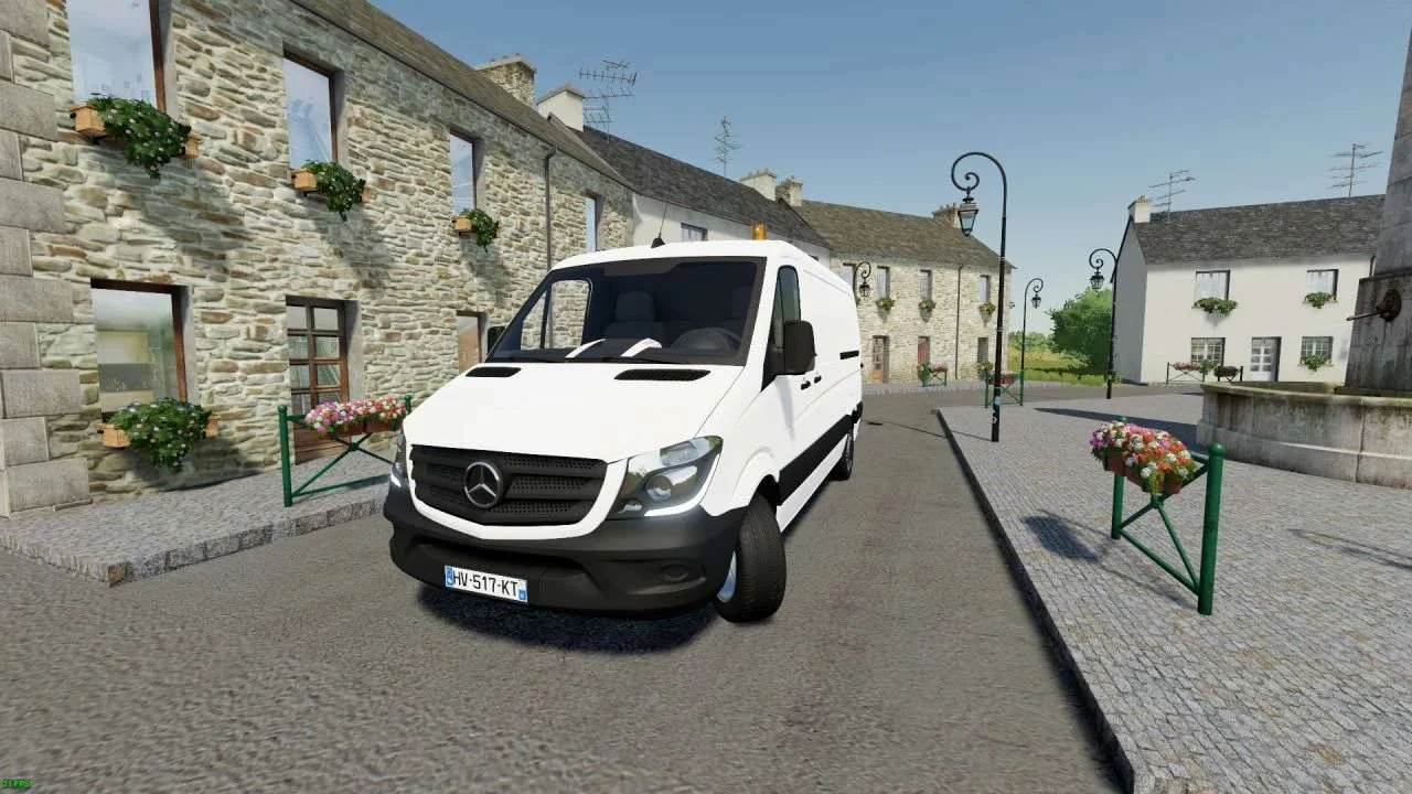 Mercedes Benz Sprinter 2014 Travaux Publics v1.0 FS22 FS22 Mod Free Download