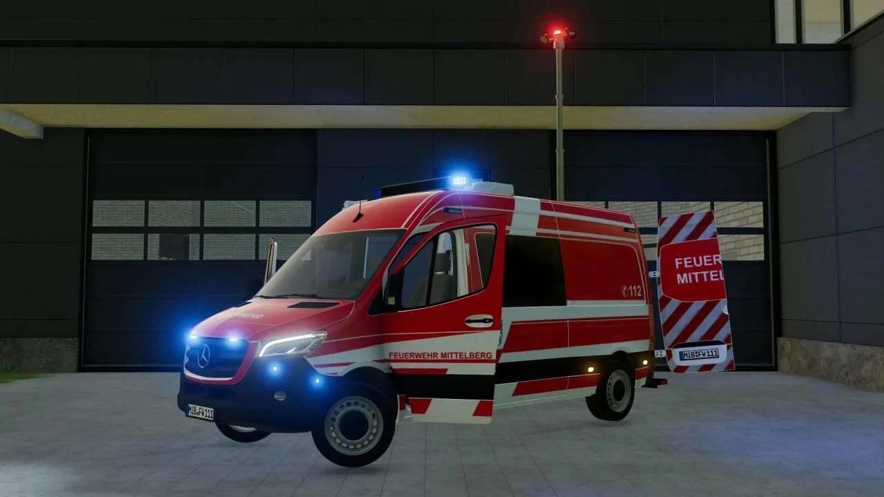 Mercedes-Benz Sprinter 2019 ELW v1.0 FS22 FS22 Mod Free Download