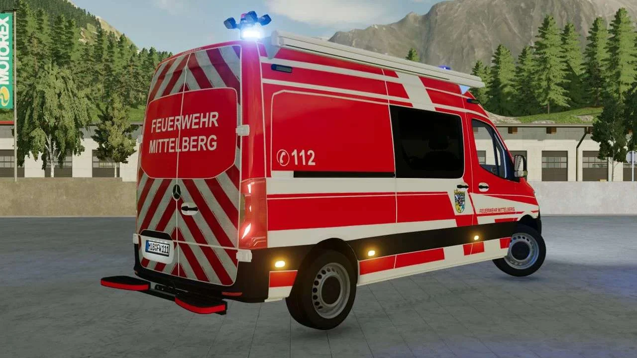 Mercedes-Benz Sprinter 2019 ELW v1.1 FS22 FS22 Mod Free Download
