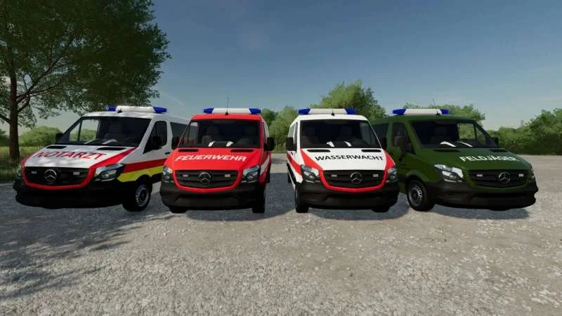 Mercedes-Benz Sprinter Pack v1.0 FS22 FS22 Mod Free Download