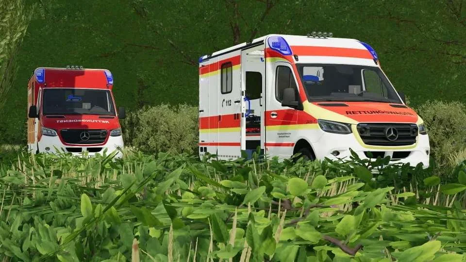 Mercedes Benz Sprinter Strobel RTW v1.0 FS22 FS22 Mod Free Download