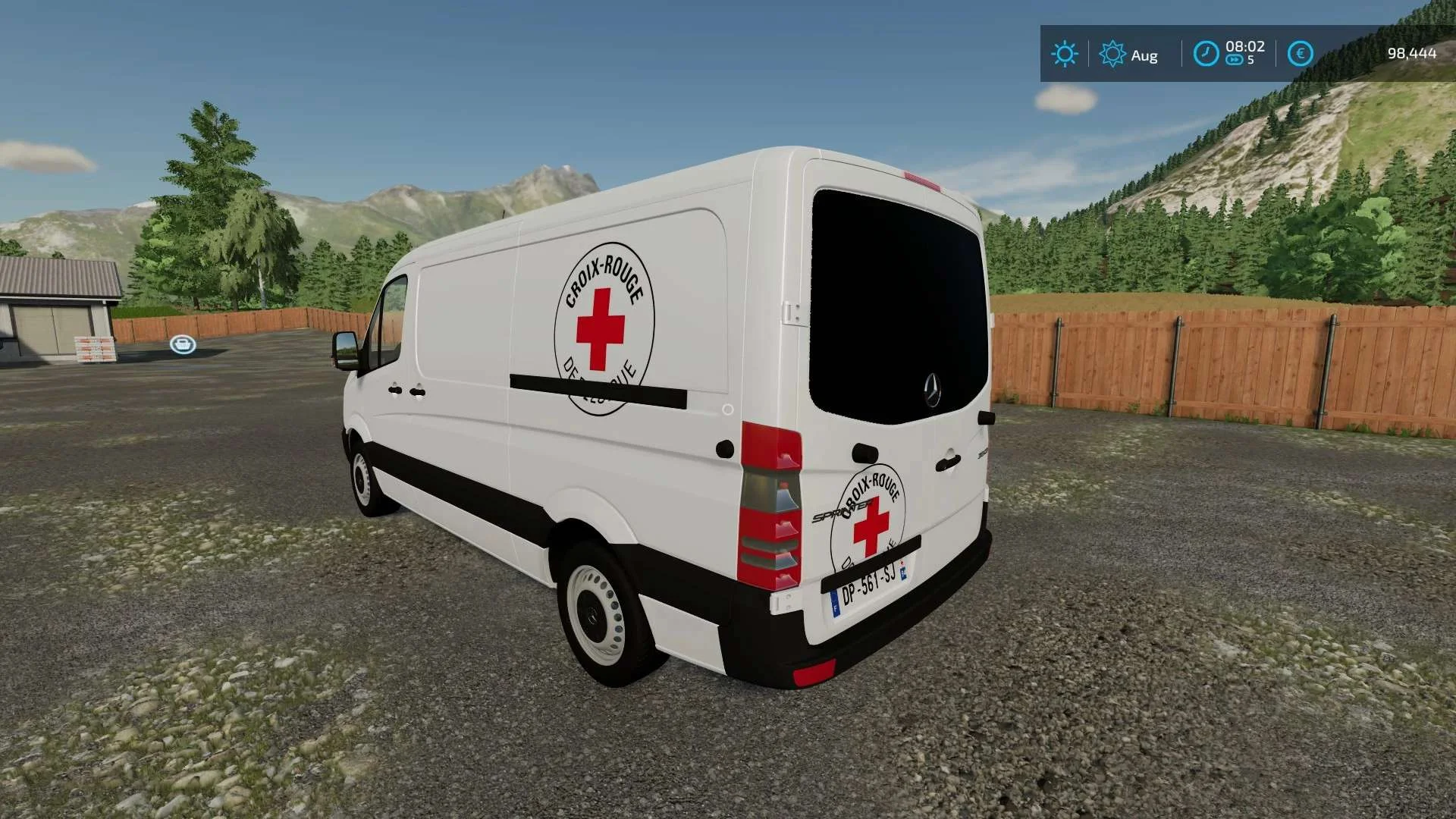 Mercedes Sprinter Croix Rouge v1.0 FS22 FS22 Mod Free Download
