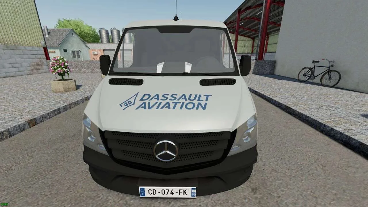 Mercedes Sprinter Dassault Aviation v2.0 FS22 FS22 Mod Free Download