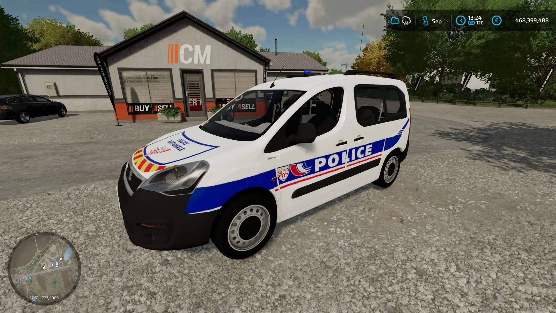 PEUGEOT PARTNER CRS POLICE v1.0 FS22 FS22 Mod Free Download