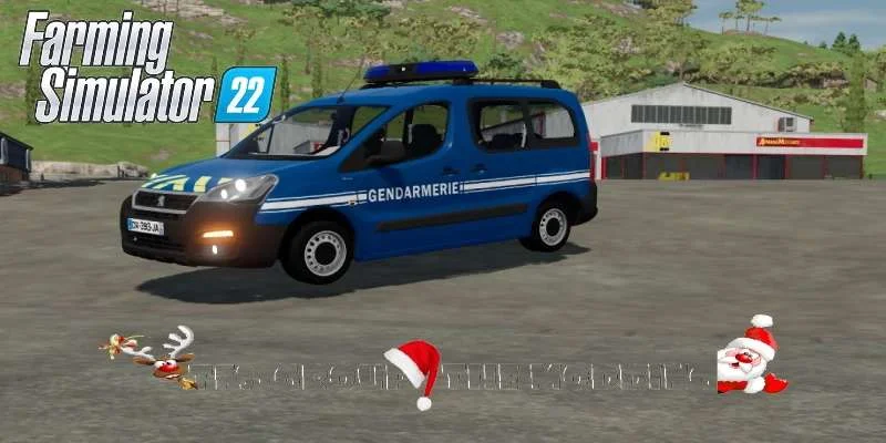 PEUGEOT PARTNER II GENDARMERIE v1.0 FS22 FS22 Mod Free Download