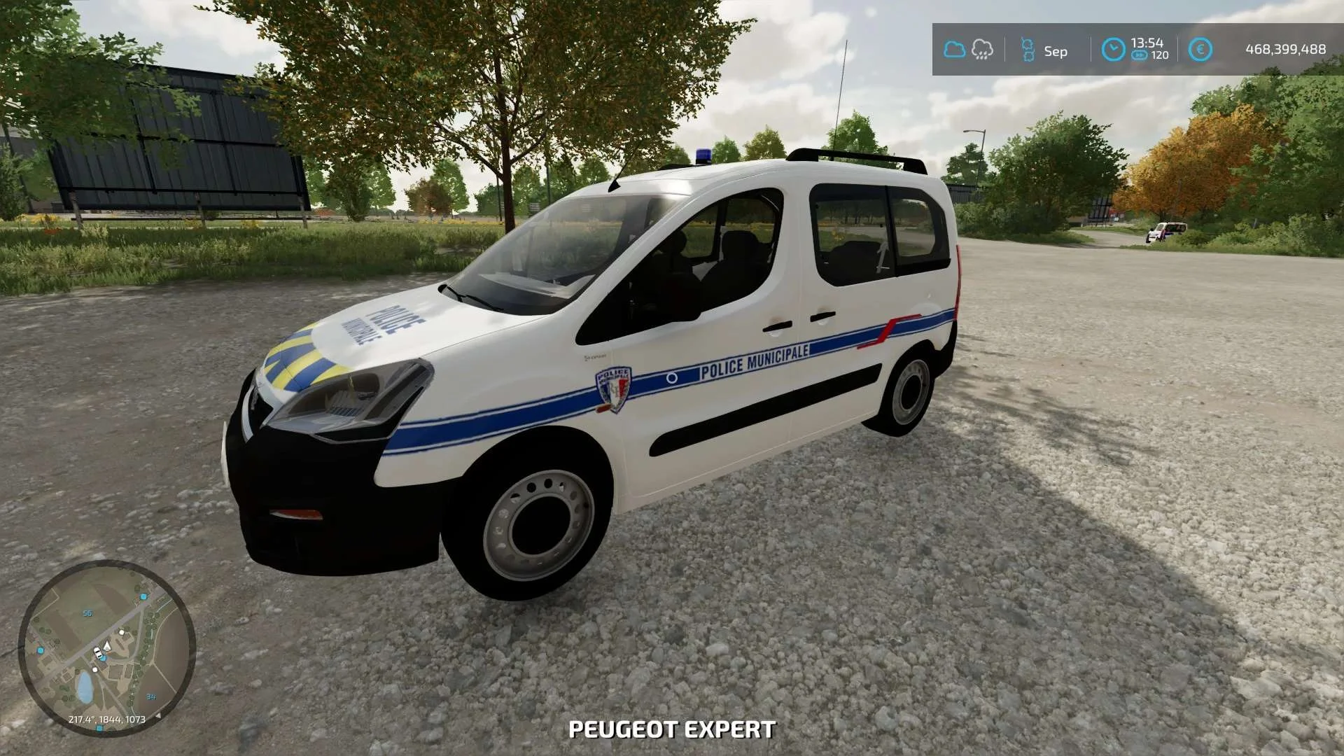 PEUGEOT PARTNER POLICE MUNICIPALE v1.0 FS22 FS22 Mod Free Download