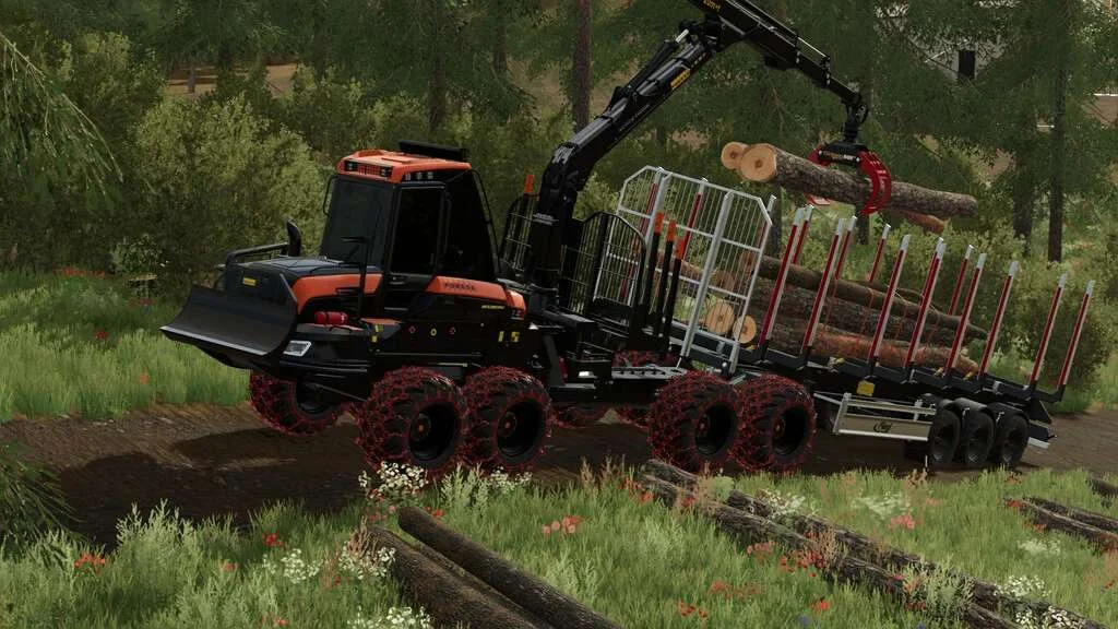 Ponsse Bison Active Frame Shuttle v1.0.1 FS22 FS22 Mod Free Download