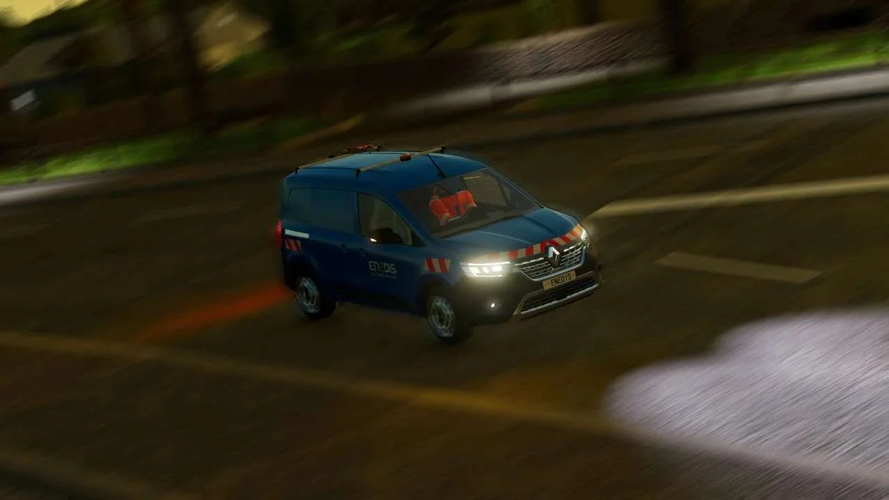 Renault Kangoo III Enedis v1.0 FS22 FS22 Mod Free Download