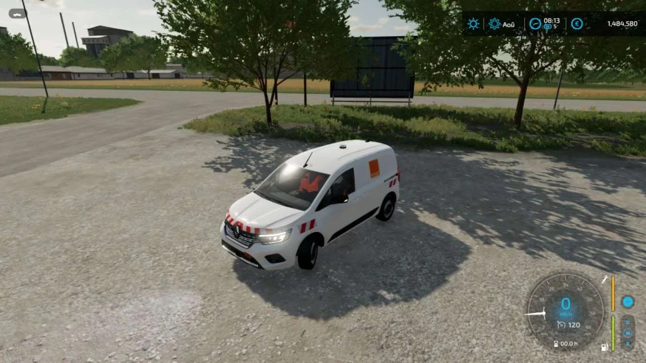 Renault Kangoo Orange Services v1.0 FS22 FS22 Mod Free Download