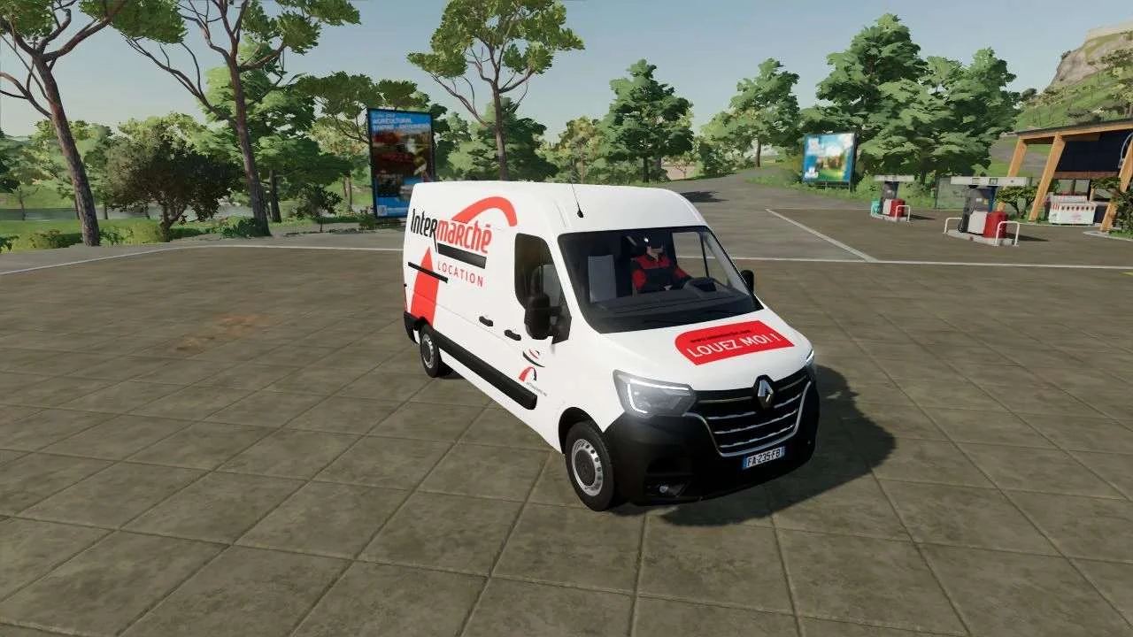 Renault Master 2020 (Intermarché Location) v1.1 FS22 FS22 Mod Free Download