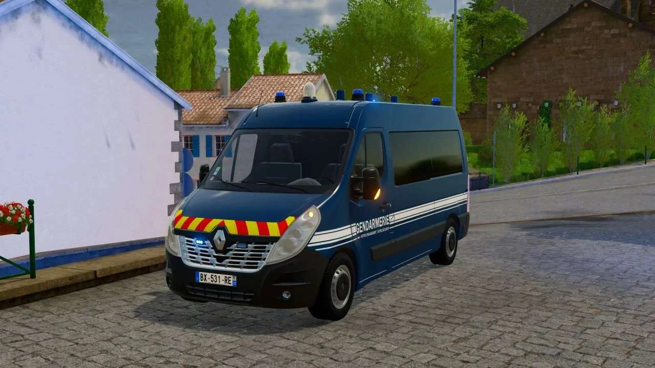 Renault Master III Gendarmerie v1.0 FS22 FS22 Mod Free Download