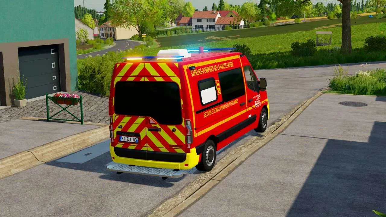 Renault Master IV VSSUAP SDIS 74 (Firefighters) V2.0 FS22 FS22 Mod Free Download