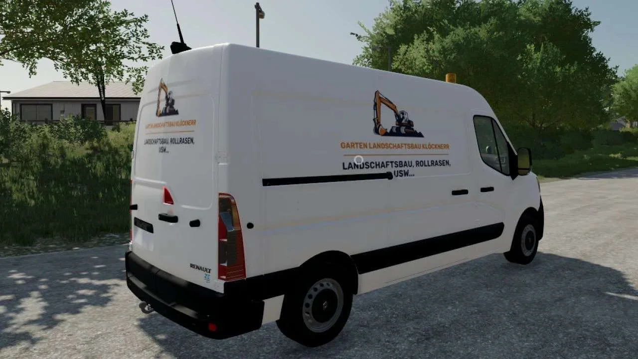 Renault Master Landschafsbau v1.0 FS22 FS22 Mod Free Download