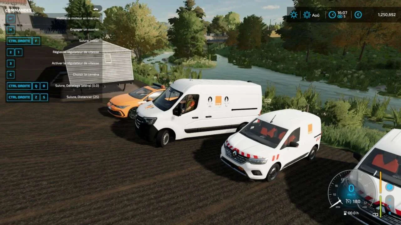 Renault Master Orange Electrical Services v1.0 FS22 FS22 Mod Free Download