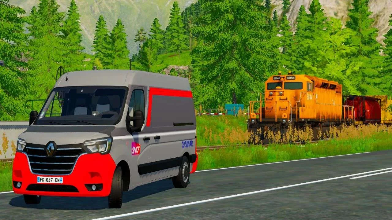 Renault Master SNCF Multiservice livery v1.0 FS22 FS22 Mod Free Download