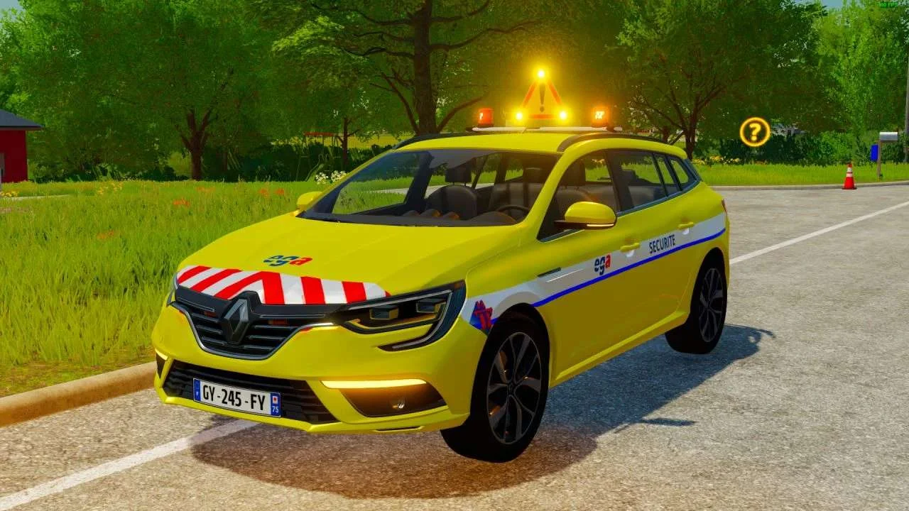 Renault Megane IV Estate EGA Security v1.0 FS22 FS22 Mod Free Download