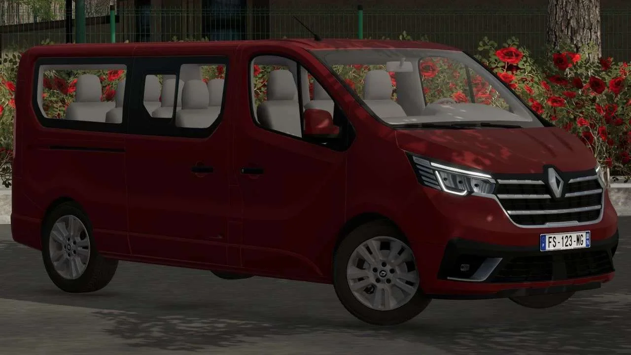 Renault Trafic PassengerVan L2H1 2022 v1.0 FS22 FS22 Mod Free Download