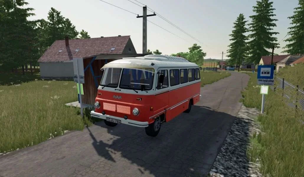 Robur LO3000 Worker Transport Bus v1.0 FS22 FS22 Mod Free Download