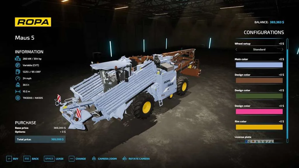 Ropa Maus 5 v1.4 FS22 FS22 Mod Free Download