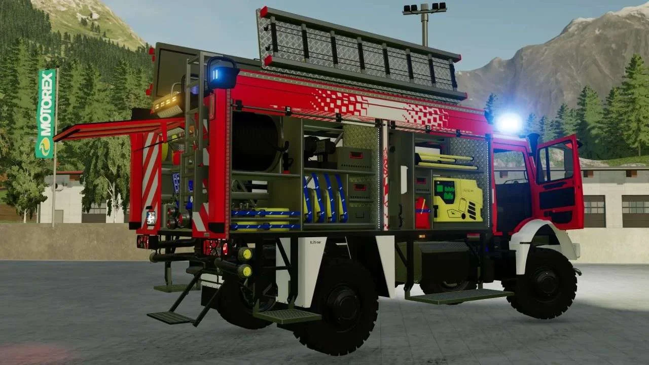 Schlingmann Unimog TLF3000 v1.3 FS22 FS22 Mod Free Download
