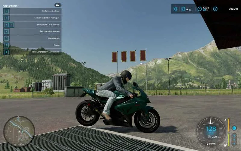 Sport bike BMW S1000RR v1.0 FS22 FS22 Mod Free Download
