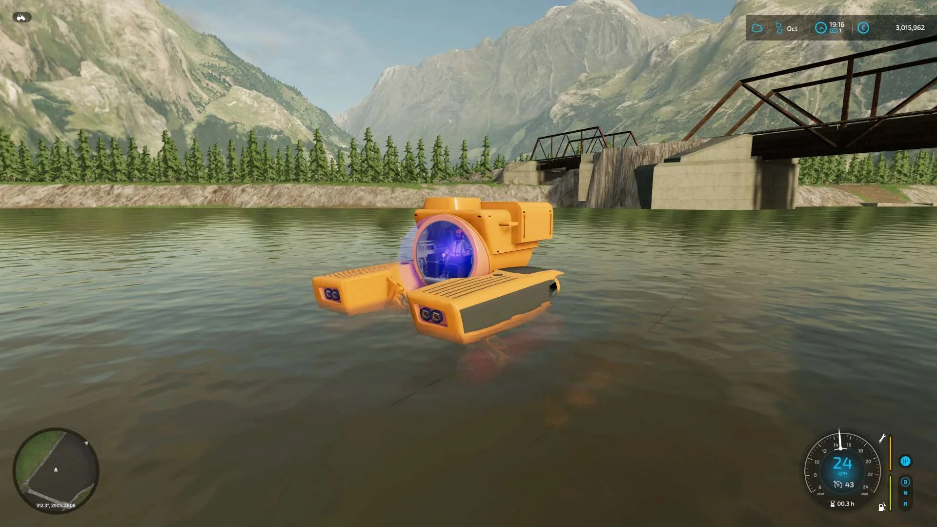 Submarine For yukon Valley Map V1.0 FS22 FS22 Mod Free Download