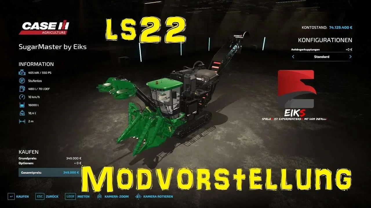 SugarMaster 8000 v1.0 FS22 FS22 Mod Free Download