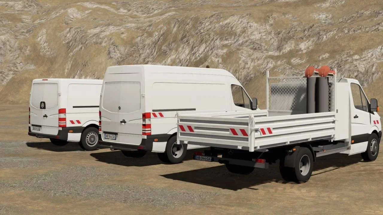 TMP Mercedes Sprinter v1.0 FS22 FS22 Mod Free Download