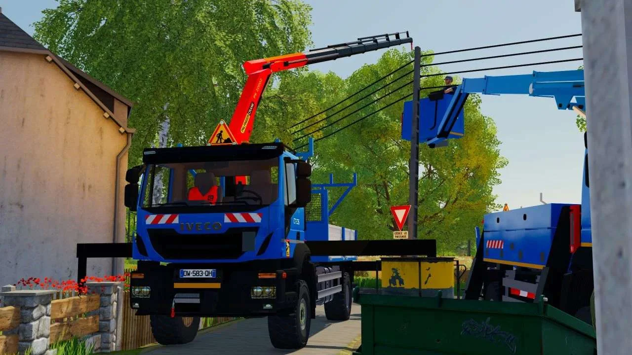 Truck Crane Iveco X-Way Enedis v1.5.2 FS22 FS22 Mod Free Download