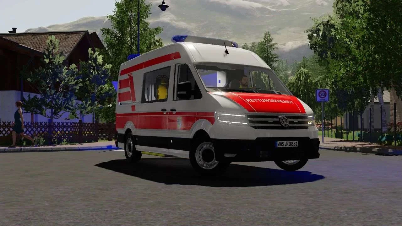 Volkswagen Crafter RTW v1.0 FS22 FS22 Mod Free Download