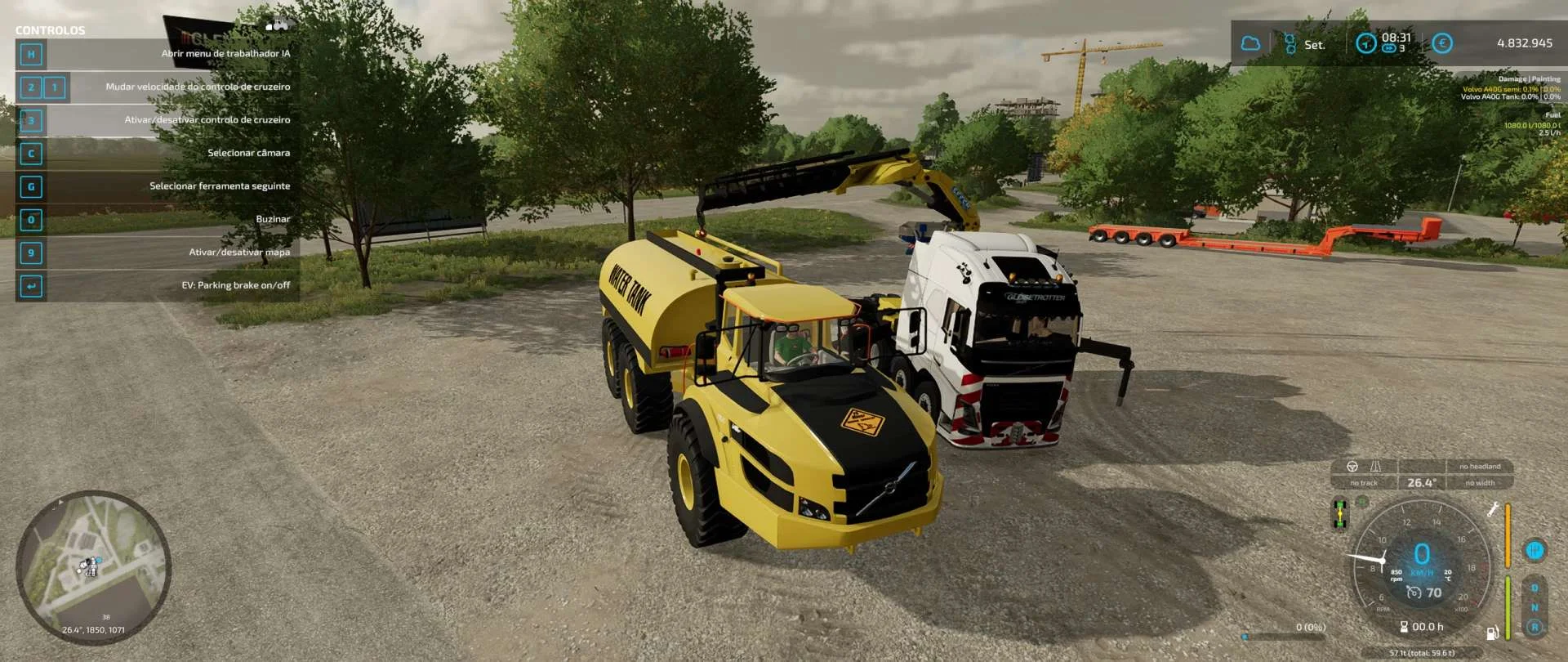 Volvo A40G Semi v1.0 FS22 FS22 Mod Free Download