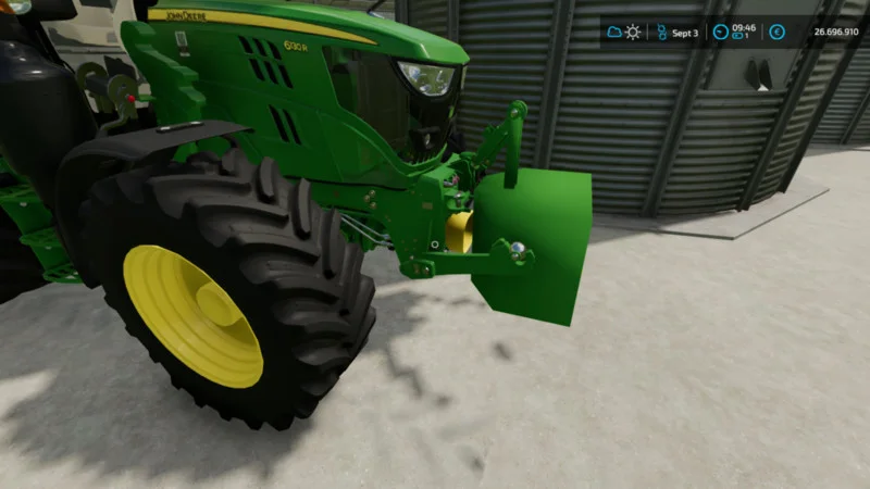 JD Self-built weight V1.0 FS22 FS22 Mod Free Download