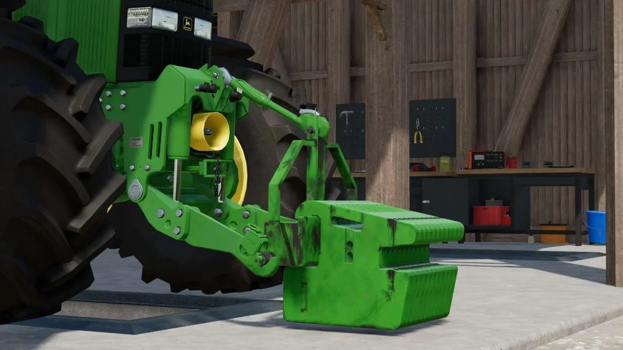 John Deere Masse Weight v1.0 FS22 FS22 Mod Free Download
