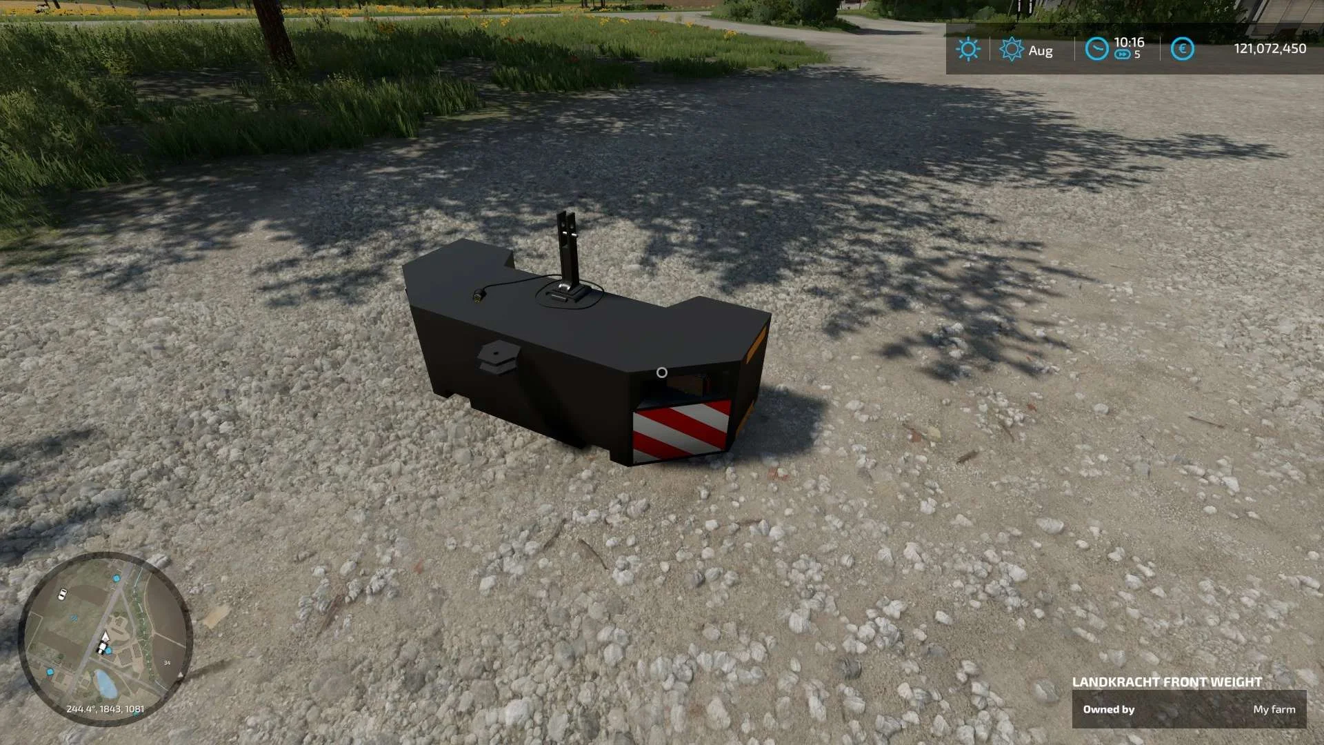 Landkracht Front Weight v1.0 FS22 FS22 Mod Free Download